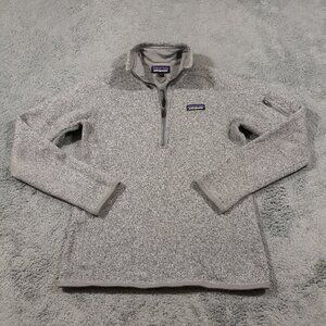 Patagonia Better Sweater Womens Size Small 1/4 Zip Gray Outdoor Pullover Cozy